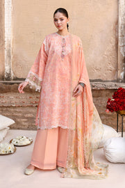 Cross Stitch Premium Embroidered Lawn Unstitched 3Pc Suit D-14 MUTED BLUSH