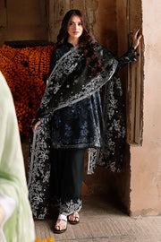 Cross Stitch Premium Embroidered Lawn Unstitched 3Pc Suit D-15 NOIR ESSENCE
