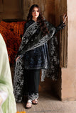 Cross Stitch Premium Embroidered Lawn Unstitched 3Pc Suit D-15 NOIR ESSENCE