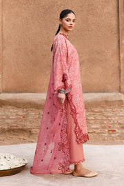 Cross Stitch Premium Embroidered Lawn Unstitched 3Pc Suit D-16 PEACH ATELIER