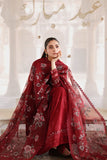 Cross Stitch Premium Embroidered Lawn Unstitched 3Pc Suit D-19 ROUGE FLARE