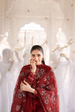 Cross Stitch Premium Embroidered Lawn Unstitched 3Pc Suit D-19 ROUGE FLARE