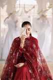 Cross Stitch Premium Embroidered Lawn Unstitched 3Pc Suit D-19 ROUGE FLARE