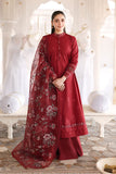 Cross Stitch Premium Embroidered Lawn Unstitched 3Pc Suit D-19 ROUGE FLARE