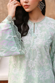 Cross Stitch Premium Embroidered Lawn Unstitched 3Pc Suit D-20 SAGE GREEN
