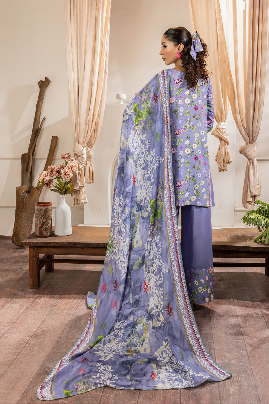 Rada by Safwa Digital Printed Doria Viscose Unstitched 3Pc Suit RAD - 01