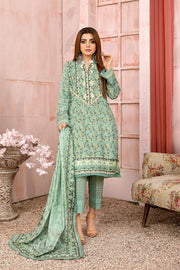 Safwa Mother Embroidered Lawn Unstitched 3 Piece Suit MEK-01