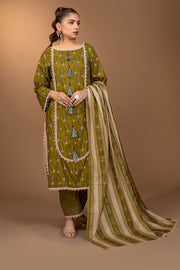 Ixora by Safwa Fine Printed Doria Lawn Unstitched 3Pc Suit ICS-25