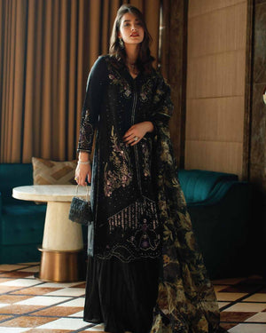 Mushq Astoria Festive Lawn Unstitched Embroidered 3Pc Suit D-02 OLIVIA