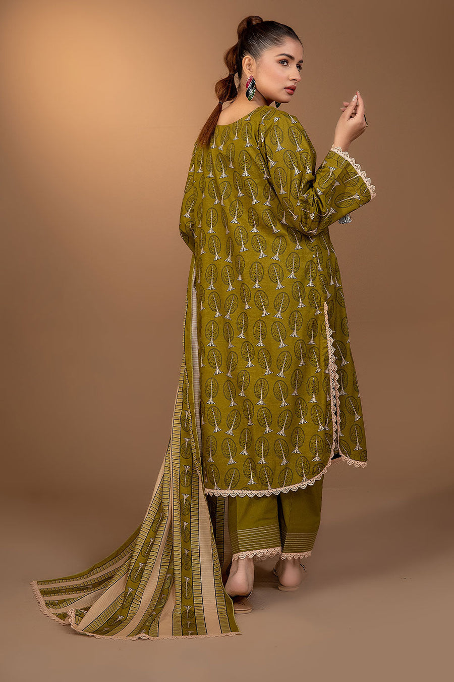 Ixora by Safwa Fine Printed Doria Lawn Unstitched 3Pc Suit ICS-25