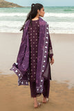 Cross Stitch Embroidered Satin Unstitched 3Pc Suit - ENIGMATIC CHARM