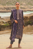 Cross Stitch Embroidered Satin Unstitched 3Pc Suit - PASHMINA BLEND