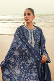 Cross Stitch Embroidered Satin Unstitched 3Pc Suit - SAPPHIRE MUZE