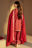 Cross Stitch Embroidered Khaddar Unstitched 3Pc Suit - Garnet Rime