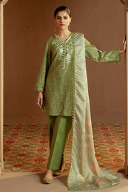 Cross Stitch Embroidered Khaddar Unstitched 3Pc Suit - Winter Tale