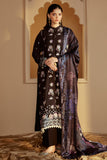 Cross Stitch Embroidered Linen Unstitched 3Pc Suit - Shadow Grace