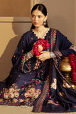 Cross Stitch Embroidered Marina Unstitched 3Pc Suit - Sapphire Bliss