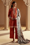 Cross Stitch Embroidered Marina Unstitched 3Pc Suit - Mangolian Tribe