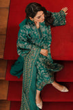 Cross Stitch Satin De Luxe Embroidered Satin Unstitched 3Pc Suit D-10 Verdant Haven