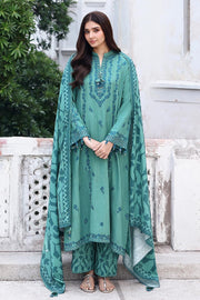 Cross Stitch Embroidered Khaddar Unstitched 3Pc Suit D-06 Fleur Whisper