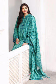 Cross Stitch Embroidered Khaddar Unstitched 3Pc Suit D-06 Fleur Whisper