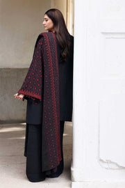 Cross Stitch Embroidered Khaddar Unstitched 3Pc Suit D-04 Garnet Grace