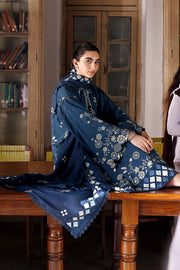 Cross Stitch Embroidered Linen Unstitched 3Pc Suit D-10 Dreamy Dune