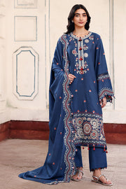 Cross Stitch Embroidered Marina Unstitched 3Pc Suit D-07 Moonlit Garden