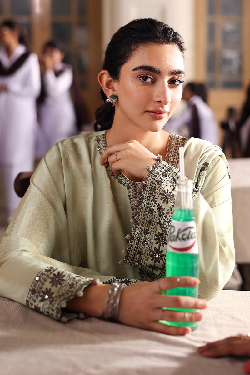 Cross Stitch Embroidered Marina Unstitched 3Pc Suit D-08 Basil Hues