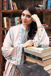 Cross Stitch Embroidered Marina Unstitched 3Pc Suit D-01 Subtle Maze
