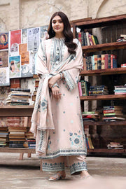 Cross Stitch Embroidered Marina Unstitched 3Pc Suit D-01 Subtle Maze