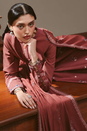 Cross Stitch Embroidered Khaddar Unstitched 3Pc Suit - AMBER TAPESTRY