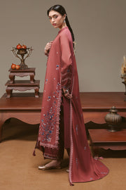 Cross Stitch Embroidered Khaddar Unstitched 3Pc Suit - AMBER TAPESTRY