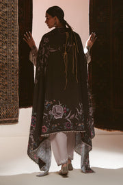 Cross Stitch Embroidered Khaddar Unstitched 3Pc Suit - PETAL HAZE