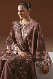 Cross Stitch Embroidered Khaddar Unstitched 3Pc Suit - SHADOW TALE