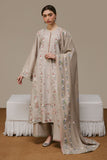 Cross Stitch Embroidered Marina Unstitched 3Pc Suit - GARY LUXE
