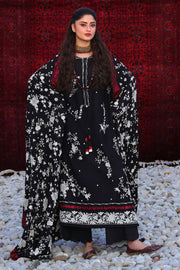 Cross Stitch Embroidered Marina Unstitched 3Pc Suit - RAVEN ORCHID
