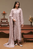 Cross Stitch Embroidered Marina Unstitched 3Pc Suit - PETAL SYMPHONY
