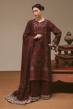 Cross Stitch Embroidered Marina Unstitched 3Pc Suit - TERA THREADS
