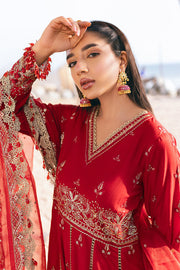 Zarposh Sagar Kinaray Embroidered Lawn Unstitched 3Pc Suit - Ghazal