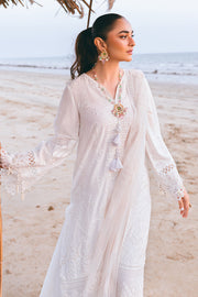 Zarposh Sagar Kinaray Embroidered Lawn Unstitched 3Pc Suit - Falak