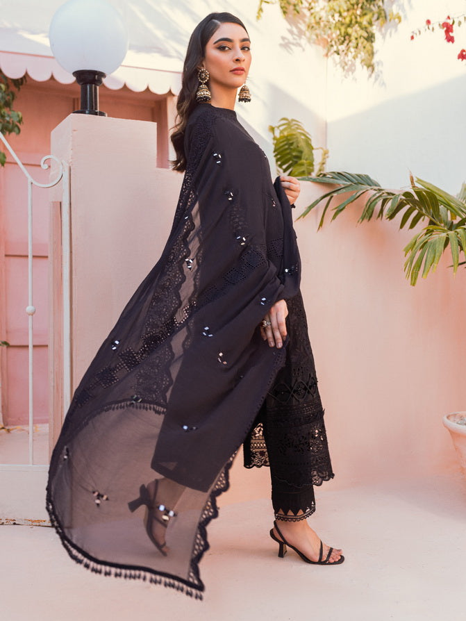 NUREH Exclusive Embroidered Swiss Lawn Unstitched 3 Piece Suit NS-86