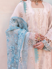 NUREH Exclusive Embroidered Swiss Lawn Unstitched 3 Piece Suit NS-82