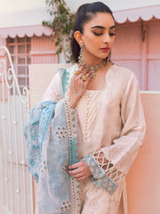 NUREH Exclusive Embroidered Swiss Lawn Unstitched 3 Piece Suit NS-82