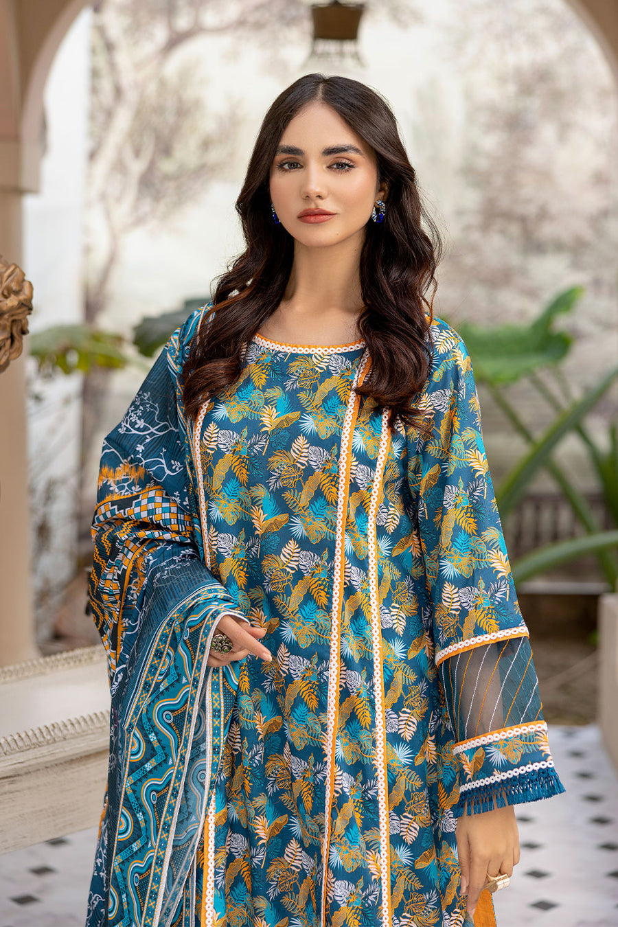 Safwa Praha Vol-01 Fine Digital Printed Lawn Unstitched 3Pc Suit SPH-01