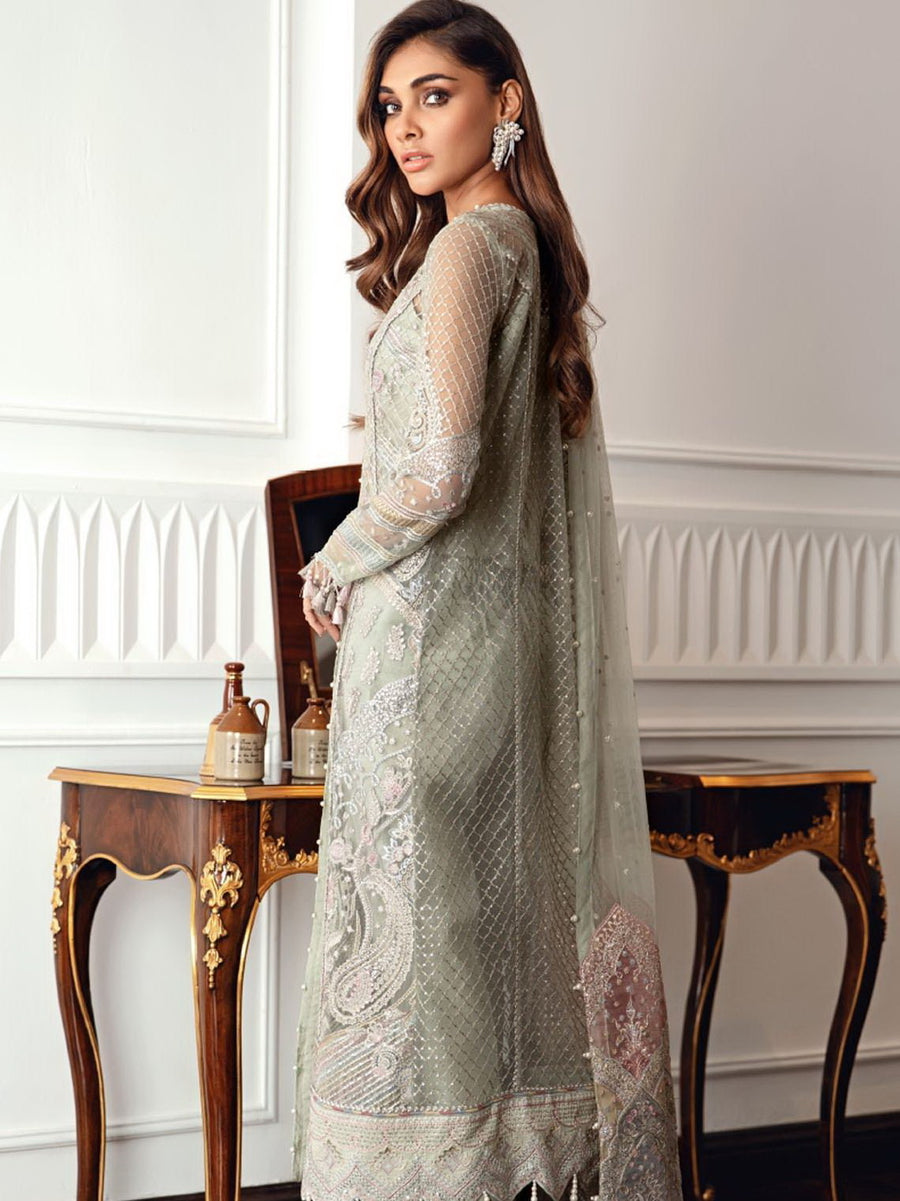 Jazmin Festive Embroidered Net Unstitched 3 Piece Suit D-04 MELIA