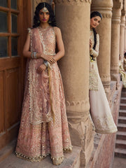 Afrozeh Dastangoi Unstitched Net 3Pc Suit AWE-23-V1-10 MADHUR