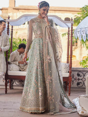 Afrozeh Dastangoi Unstitched Organza 3Pc Suit AWE-23-V1-01 MEHRUNISA