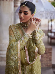 Afrozeh Dastangoi Unstitched Organza 3Pc Suit AWE-23-V1-03 SHEHNAZ