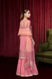 Zarposh Lamhay Embroidered Organza Unstitched 3Pc Suit - DASTAN